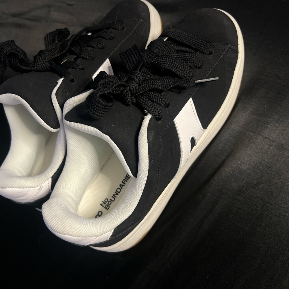 No Boundaries Black and White Women's Sneakers